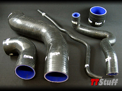 Forge-Silicone Turbo Hoses-5 Piece Kit-TT 180 AWP-Black
