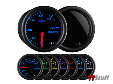 Glowshift - Tinted 7 Color 60 PSI Boost Gauge