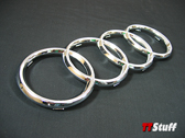 OEM - Audi Rings Badge - Front - Chrome - TT Mk1
