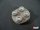 Audi - Audi Ring Valve Stem Caps - Carbon Fiber