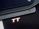 Audi - Carpeted Floor Mats - TT Logo - Black