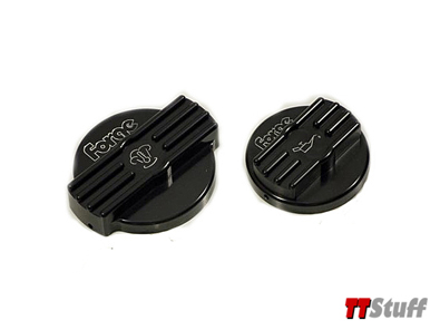 Forge - Alloy Oil & Water Cap Set - 2.0T - Black