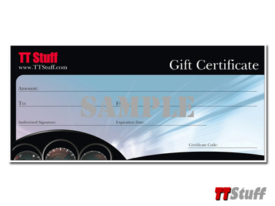 TTStuff.com Gift Certificate