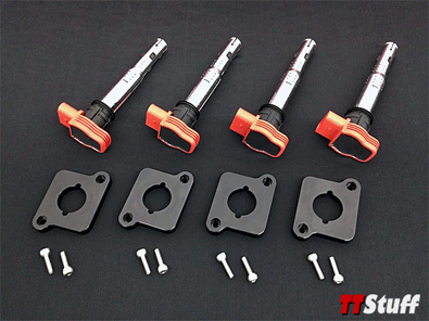 IE - FSI/TSI Coilpack Adapter Kit - Black-Red