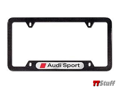 Audi - License Plate Frame - Audi Sport - Carbon