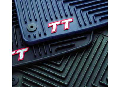 OEM - Rubber Floor Mats - TT Logo - Black