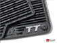 Audi - Rubber Floor Mats - TT Logo-TT Mk2-Black
