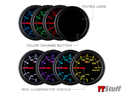 GlowShift-Tinted 7 Color 30 PSI Boost/Vac Gauge