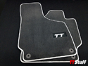 Audi - Carpeted Floor Mats - TT Logo - TT Mk2 - Black
