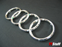 OEM - Audi Rings Badge - Front - Chrome - TT Mk1